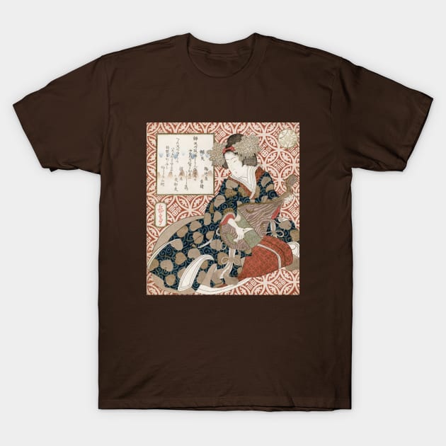 The Goddess Benten playing a Lute T-Shirt by UndiscoveredWonders